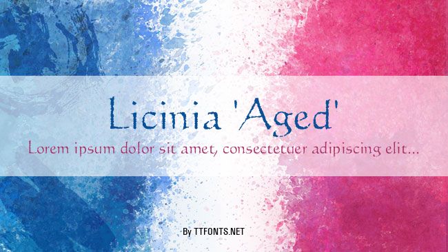 Licinia 'Aged' example